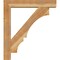 Ekena Millwork Balboa Block Rough Sawn Bracket w/ Offset Brace, Western Red Cedar, 6"W x 30"D x 34"H BKT0604X30X34BOA05RWR - alternate 3